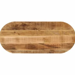 vidaXL Tafelblad ovaal 80x40x3,8 cm massief ruw mangohout