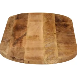 vidaXL Tafelblad ovaal 80x40x3,8 cm massief ruw mangohout
