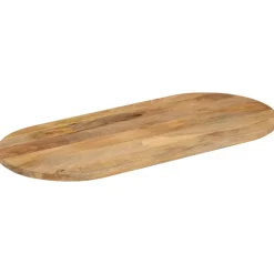 vidaXL Tafelblad ovaal 90x40x3,8 cm massief mangohout