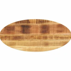 vidaXL Tafelblad ovaal 110x40x3,8 cm massief mangohout