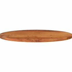 vidaXL Tafelblad ovaal 80x40x3,8 cm massief acaciahout