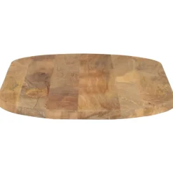 vidaXL Tafelblad ovaal 80x40x2,5 cm massief mangohout
