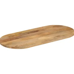 vidaXL Tafelblad ovaal 80x40x2,5 cm massief mangohout