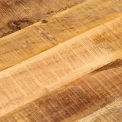 vidaXL Tafelblad ovaal 80x40x2,5 cm massief ruw mangohout