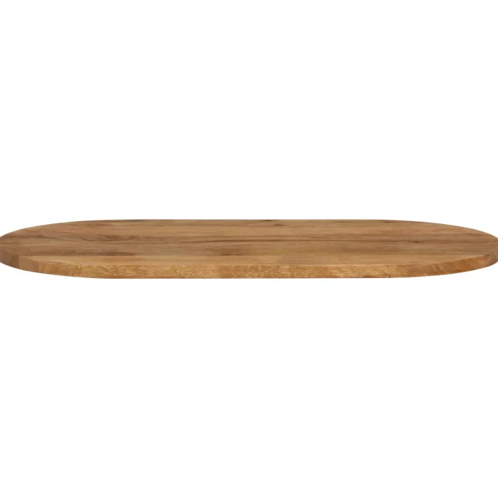 vidaXL Tafelblad ovaal 80x40x3,8 cm massief mangohout
