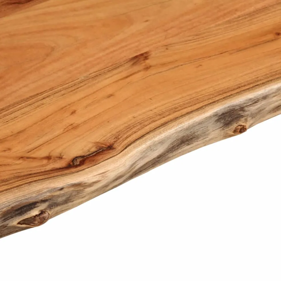 vidaXL Tafelblad rechthoekig natuurlijke rand 40x40x2,5 cm acaciahout