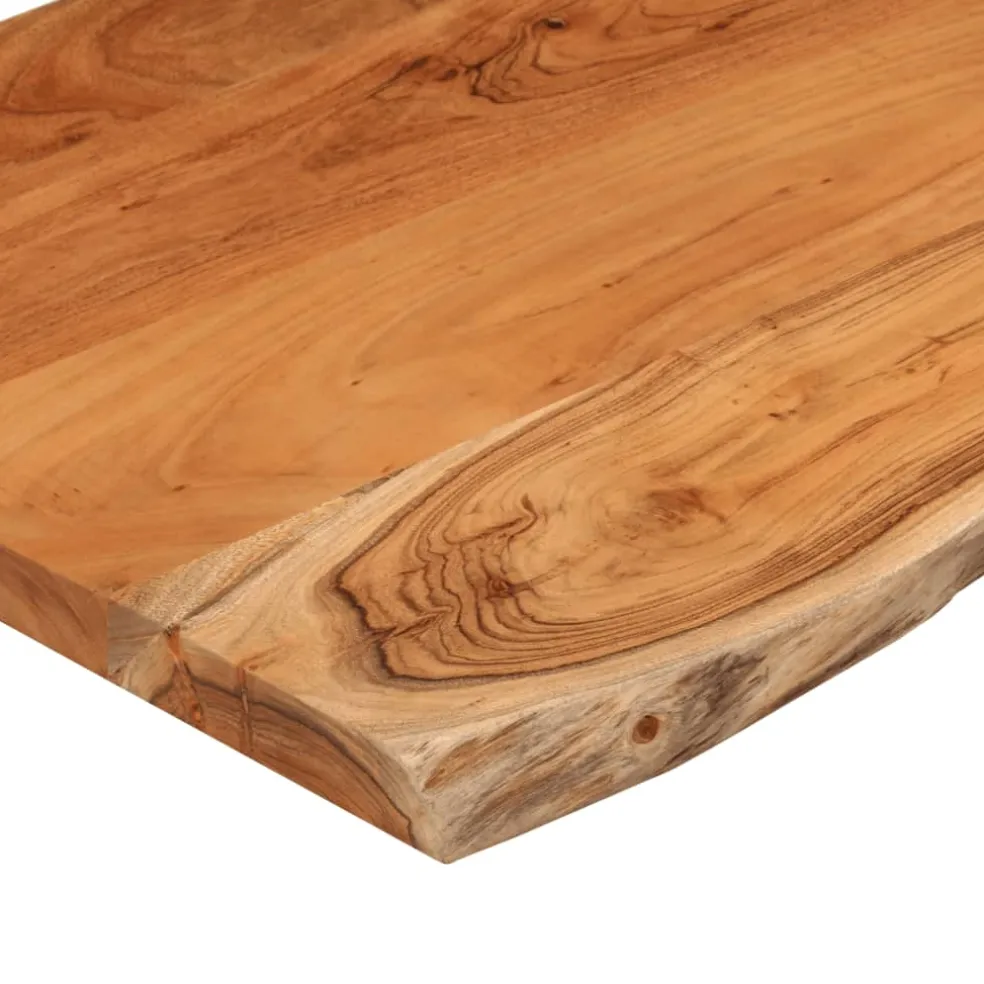 vidaXL Tafelblad rechthoekig natuurlijke rand 40x40x2,5 cm acaciahout