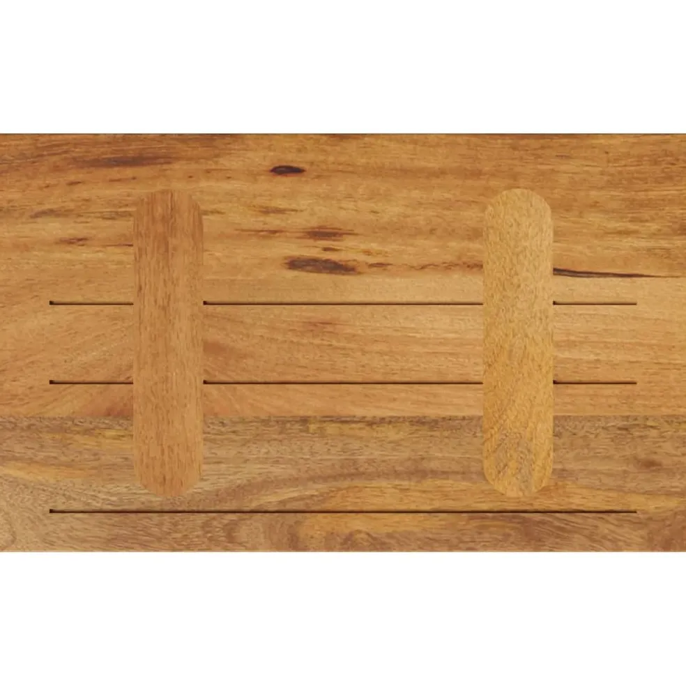 vidaXL Tafelblad rechthoekig 40x20x2,5 cm massief mangohout