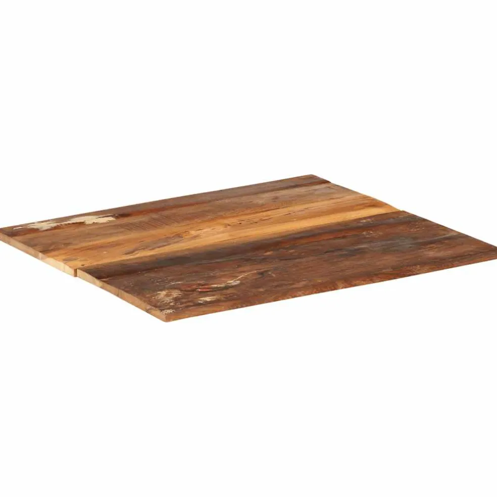 vidaXL Tafelblad rechthoekig 15-16 mm 60x70 cm massief gerecycled hout