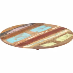 vidaXL Tafelblad rond 15-16 mm 40 cm massief gerecycled hout