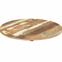 vidaXL Tafelblad rond 15-16 mm 40 cm massief gerecycled hout