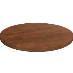 vidaXL Tafelblad rond Ø30x1,5 cm bewerkt massief eikenhout donkerbruin