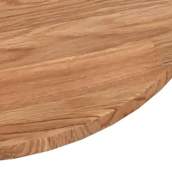 vidaXL Tafelblad rond Ø30x1,5 cm bewerkt massief eikenhout lichtbruin