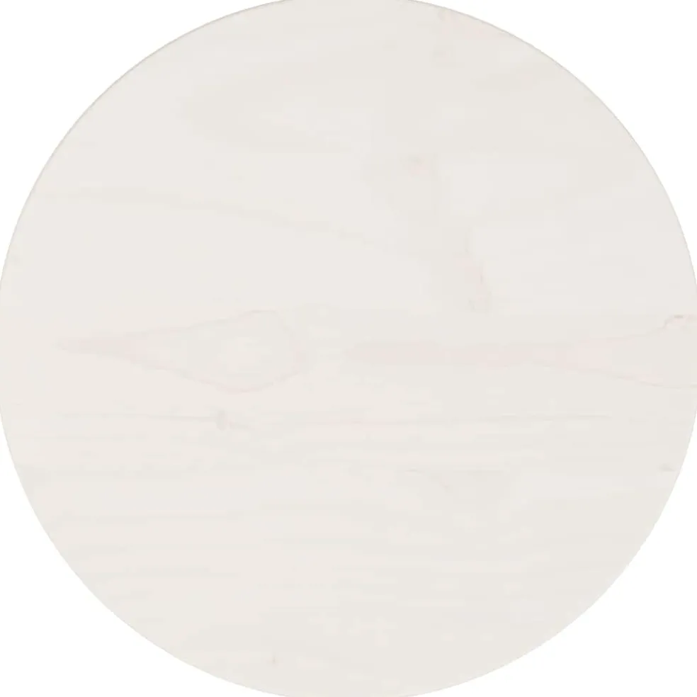 vidaXL Tafelblad rond Ø30x3 cm massief grenenhout wit