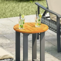 vidaXL Tafelblad rond Ø 40x2 cm massief acaciahout