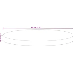 vidaXL Tafelblad rond Ø 40x3,8 cm massief gerecycled hout