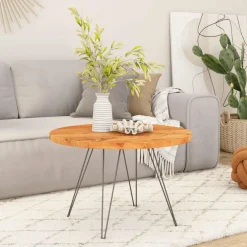 vidaXL Tafelblad rond Ø40x2,5 cm massief acaciahout