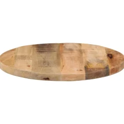 vidaXL Tafelblad rond Ø 40x2,5 cm massief ruw mangohout