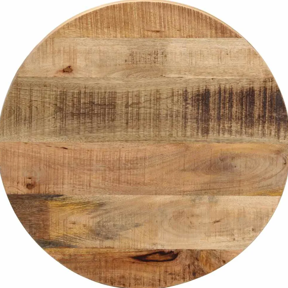 vidaXL Tafelblad rond Ø 40x2,5 cm massief ruw mangohout