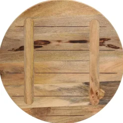 vidaXL Tafelblad rond Ø 40x1,5 cm massief ruw mangohout