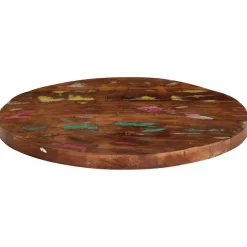 vidaXL Tafelblad rond Ø 40x2,5 cm massief gerecycled hout