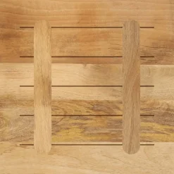 vidaXL Tafelblad vierkant 60x60x1,5 cm massief ruw mangohout