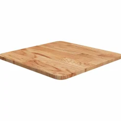 vidaXL Tafelblad vierkant 40x40x1,5cm massief eiken lichtbruin