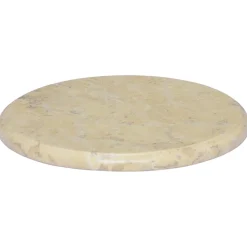 vidaXL Tafelblad Ø40x2,5 cm marmer crèmekleurig
