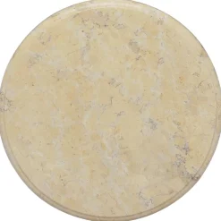 vidaXL Tafelblad Ø40x2,5 cm marmer crèmekleurig