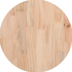 vidaXL Tafelblad Ø30x2,5 cm massief grenenhout wit