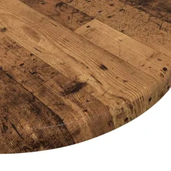 vidaXL Tafelblad Ø 30 x 1,5 cm Rond Bewerkt hout Oud hout