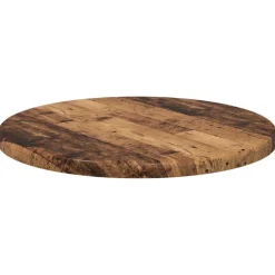 vidaXL Tafelblad Ø 30 x 1,5 cm Rond Bewerkt hout Oud hout