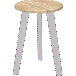 vidaXL Tafelblad Ø 30 x 1,5 cm Rond Bewerkt hout Sonoma Eiken