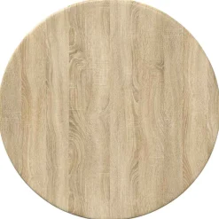 vidaXL Tafelblad Ø 30 x 1,5 cm Rond Bewerkt hout Sonoma Eiken