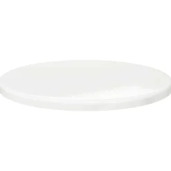 vidaXL Tafelblad Ø 30 x 1,5 cm Rond Bewerkt hout Hoogglans Wit