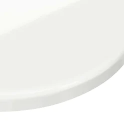 vidaXL Tafelblad Ø 30 x 1,5 cm Rond Bewerkt hout Hoogglans Wit