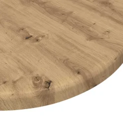 vidaXL Tafelblad Ø 30 x 1,5 cm Rond Bewerkt hout Artisanaal eiken