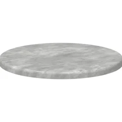 vidaXL Tafelblad Ø 30 x 1,5 cm Rond Bewerkt hout Betongrijs