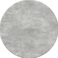 vidaXL Tafelblad Ø 30 x 1,5 cm Rond Bewerkt hout Betongrijs