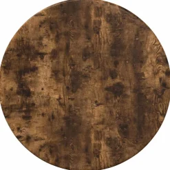vidaXL Tafelblad Ø 30 x 1,5 cm Rond Bewerkt hout Gerookt eiken