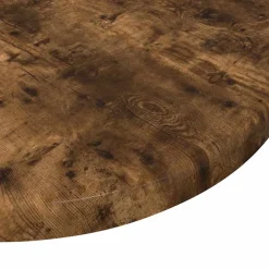 vidaXL Tafelblad Ø 30 x 1,5 cm Rond Bewerkt hout Gerookt eiken