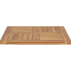 vidaXL Tafelblad 60x60x2,5 cm massief teakhout