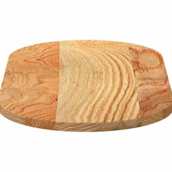 vidaXL Tafelblad 80x40x2 cm ovaal massief eikenhout lichtbruin