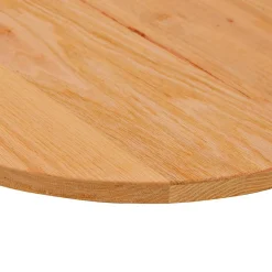 vidaXL Tafelblad 80x40x2 cm ovaal massief eikenhout lichtbruin