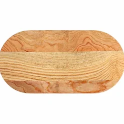 vidaXL Tafelblad 80x40x2 cm ovaal massief eikenhout lichtbruin