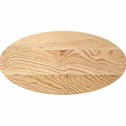 vidaXL Tafelblad 80x40x2 cm ovaal massief eikenhout