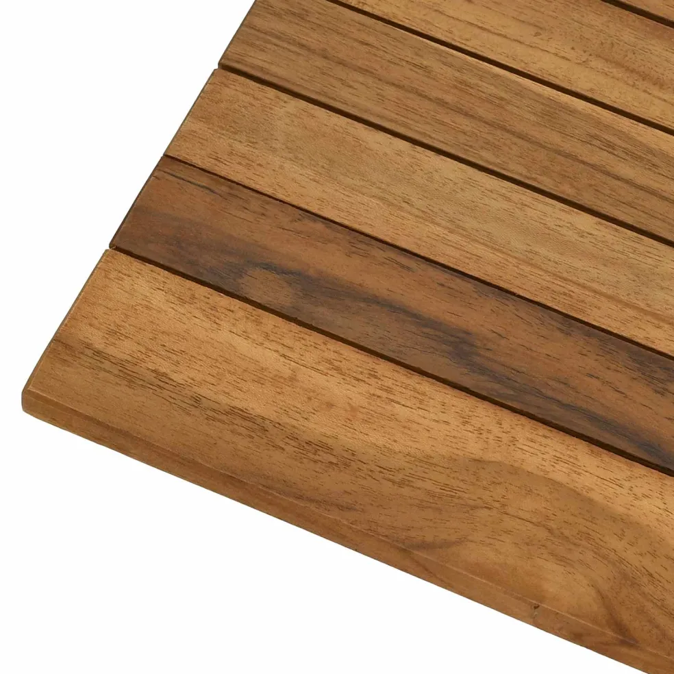 vidaXL Tafelblad 40 x 40 x 3,5 cm Vierkant Massief Teakhout Naturel