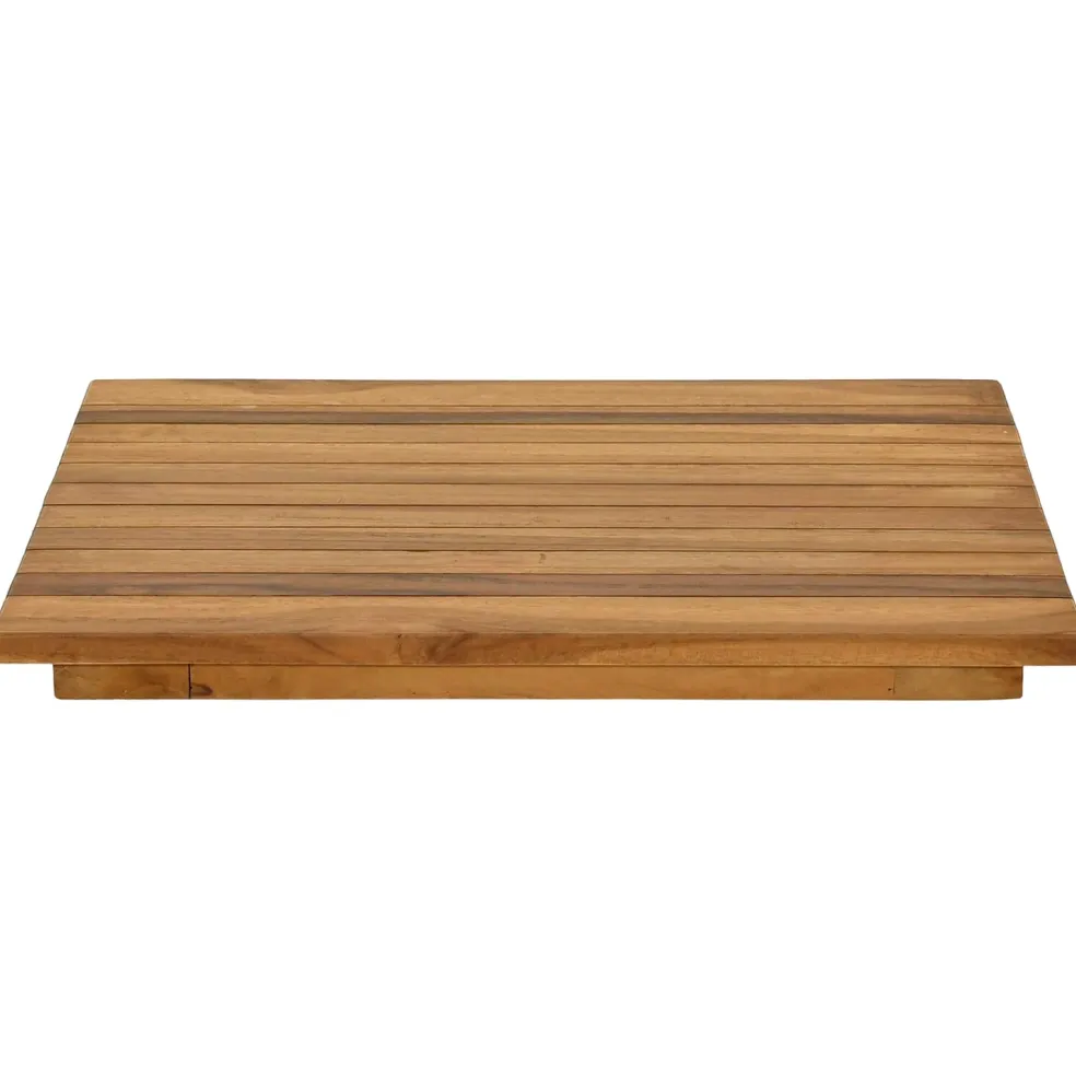 vidaXL Tafelblad 40 x 40 x 3,5 cm Vierkant Massief Teakhout Naturel