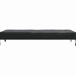 vidaXL Tafel Dek 122 x 72 x 15 cm Stof Rechthoekig Waterdicht Zwart