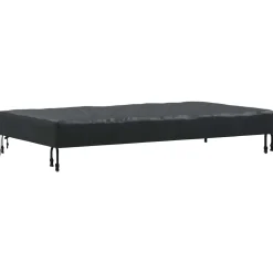 vidaXL Tafel Dek 122 x 72 x 15 cm Stof Rechthoekig Waterdicht Zwart